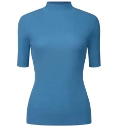 Hobemty Women's Mock Neck Slim Fit Short Sleeve Basic Knitted Blouse -Style Haven Shop GUEST 4f9fbc72 6585 4da9 a960 81b8832baed0