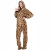 Footed Pajamas - Cheetah Spots Adult Hoodie Chenille Onesie -Style Haven Shop GUEST 4fd29e27 2b6e 4b11 9872 5947baa52576