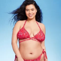 Women's Ring Front Strappy Triangle Bikini Top - Wild Fable™ -Style Haven Shop GUEST 50263801 7b67 41c7 901c 46ced79cd3e4