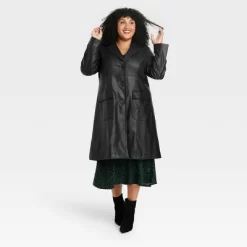 Women's Faux Leather Trench Coat - Ava & Viv™ -Style Haven Shop GUEST 508e09fe 755b 410e a4a6 77971ce9460e