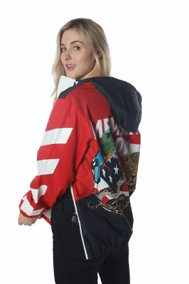 Members Only - Women's Jungle Print Popover Oversized Jacket 4 Members Only - Women's Jungle Print Popover Oversized Jacket - Image 2