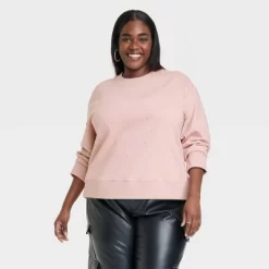 Women's Jeweled Pullover Sweatshirt - A New Day™ -Style Haven Shop GUEST 5122d2bb 227d 4390 b451 99898a87376c
