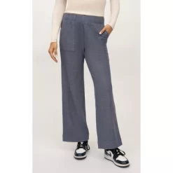 90 Degree By Reflex Marled Pique Daisy Wide Leg Pant With Side Pockets -Style Haven Shop GUEST 519692c5 d7b3 43fb bd3a 3b66c5d9d1c9