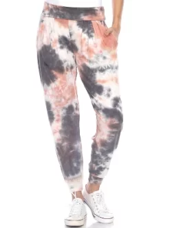 Women's Tie Dye Harem Pants With Pockets - White Mark -Style Haven Shop GUEST 5224205c 42c7 46a5 a174 586221b94f6d