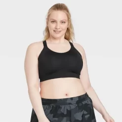 Women's High Support Embossed Racerback Run Sports Bra - All In Motion™ -Style Haven Shop GUEST 5267333d 65d5 45ef 9d3c 282eea4eb79a