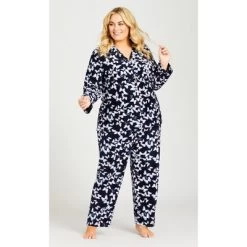 Women's Plus Size Butterfly Fleece Sleep Pant - Navy | AVENUE 10 Women's Plus Size Butterfly Fleece Sleep Pant - Navy | AVENUE -Style Haven Shop GUEST 545f4e41 5b17 4cd0 ba86 5d5157a9c521