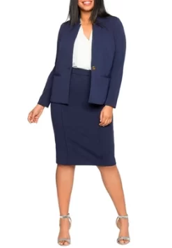 ELOQUII Women’s Plus Size The Ultimate Stretch Suit Pencil Skirt