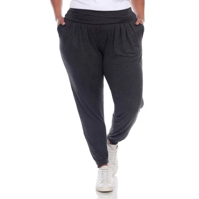 Women's Plus Size Harem Pants - White Mark 9 Women's Plus Size Harem Pants - White Mark - Image 7