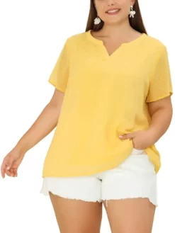 Agnes Orinda Women's Plus Size Pin Dots V-Neck Dressy Trendy Fashion Summer Blouses 26 Agnes Orinda Women's Plus Size Pin Dots V-Neck Dressy Trendy Fashion Summer Blouses -Style Haven Shop GUEST 559f1380 b32c 4d09 bea0 b989505b340f