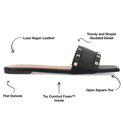 Journee Collection Womens Treena Tru Comfort Foam Slip On Slide Flat Sandals 9 Journee Collection Womens Treena Tru Comfort Foam Slip On Slide Flat Sandals - Image 7