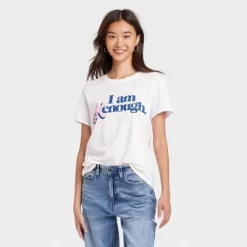 Women's Barbie "Kenough" Short Sleeve Graphic T-Shirt - White -Style Haven Shop GUEST 57b1f316 936b 47c7 b5da ff253c6b5e65