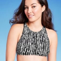 Women's High Neck Bikini Top - Kona Sol™ Black -Style Haven Shop GUEST 58368699 b086 46f7 84f5 07a2279a9f60