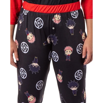 Jujutsu Kaisen Women's Tokyo Jujutsu High School Raglan Jogger Pajama Set 4 Jujutsu Kaisen Women's Tokyo Jujutsu High School Raglan Jogger Pajama Set - Image 2