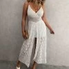 Women's Thin Straps Ruching Smocking Lace Jumpsuit - Cupshe -Style Haven Shop GUEST 59093b66 16ff 44b0 b062 82a55d5528d8