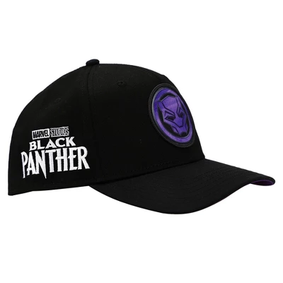 Marvel Black Panther Logo Elite Flex Black Snapback Hat 4 Marvel Black Panther Logo Elite Flex Black Snapback Hat - Image 2