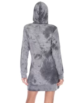 Women's Tie-Dye Hoodie Sweatshirt Dress - White Mark -Style Haven Shop GUEST 5a7ee9e9 2dd5 481b a16e 5b2ef2689af5