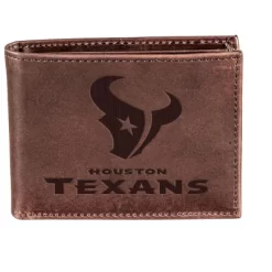 Evergreen Houston Texans Bi-Fold Wallet, Brown