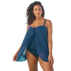 Swim 365 Women’s Plus Size Mesh-Draped Swimsuit -Style Haven Shop GUEST 5db43087 2461 4028 b67f ad780e26bd3e