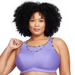 Glamorise Womens No-Bounce Camisole Sports Wirefree Bra 1066 Purple -Style Haven Shop GUEST 6136ac91 7539 4684 9c1f 4bbeaaadee33
