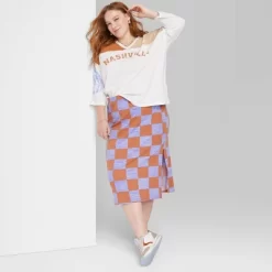 Women's Ascot + Hart Checkered Graphic Maxi Skirt 15 Women's Ascot + Hart Checkered Graphic Maxi Skirt -Style Haven Shop GUEST 61722972 86e2 45f5 a7d0 27fb8b87a7bd