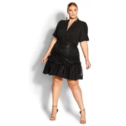 Women's Plus Size Harmony Dress - Black | CITY CHIC -Style Haven Shop GUEST 618e4dbd ffde 4e5b 87b0 550520c8a68c
