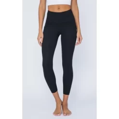 Yogalicious - Women's High Waist Side Pocket 7/8 Ankle Legging