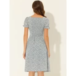 Allegra K Women's Floral Sweetheart Neck Smock Ruffle Print A-Line Dress 16 Allegra K Women's Floral Sweetheart Neck Smock Ruffle Print A-Line Dress -Style Haven Shop GUEST 62ecf3f8 1f69 468c 9b82 5d065b29aa90