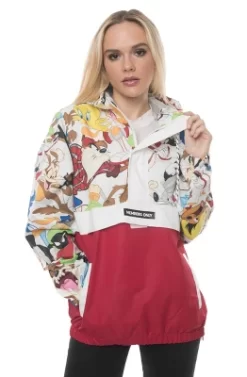 Members Only Women's Looney Tunes Collab Popover Oversized Jacket -Style Haven Shop GUEST 63517d23 5340 4e82 8b91 3de8d57f6b88