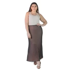 Plus Size Sheer Overlay Elastic Waist Maxi Length Skirt 13 Plus Size Sheer Overlay Elastic Waist Maxi Length Skirt -Style Haven Shop GUEST 670c8f5b 6558 4a7c bc62 e3d2e404a8a0