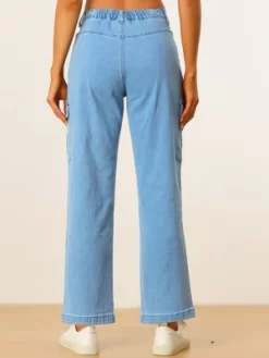 Allegra K Women's High Waist Casual Distressed Long Denim Pants -Style Haven Shop GUEST 6719c514 688a 4276 bf62 aac4e0771093