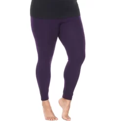 Women's One Size Fits Most Plus Size Super-Stretch Solid Leggings - One Size Fits Most Plus - White Mark -Style Haven Shop GUEST 67786f46 53db 4a34 9c8c 5a9a7a290335