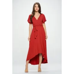 WEST K Women's Georgia Faux Wrap Dress With High-Low Hem And Tie Waist 34 WEST K Women's Georgia Faux Wrap Dress With High-Low Hem And Tie Waist -Style Haven Shop GUEST 68f98831 64b9 4b18 aec8 38b19be3d39e