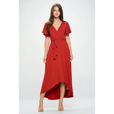 WEST K Women's Georgia Faux Wrap Dress With High-Low Hem And Tie Waist 15 WEST K Women's Georgia Faux Wrap Dress With High-Low Hem And Tie Waist - Image 13