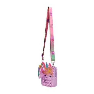 Limited Too Girl's Crossbody Bag In Purple Unicorn Fidget 4 Limited Too Girl's Crossbody Bag In Purple Unicorn Fidget - Image 2