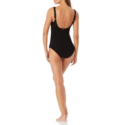 Anne Cole - Women's Square Neck Shirred One Piece Swimsuit 5 Anne Cole - Women's Square Neck Shirred One Piece Swimsuit - Image 3