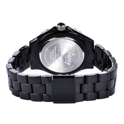 Women's Disney Winnie Enamel Sparkle Watch - Black 4 Women's Disney Winnie Enamel Sparkle Watch - Black - Image 2