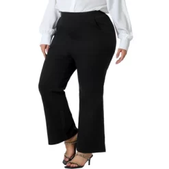 Agnes Orinda Women's Plus Size Bell Bottom Flare Leg Stretchy High Waist With Pockets Long Pants -Style Haven Shop GUEST 6b8d41c1 1b07 41ec 9186 a3188a9f0122