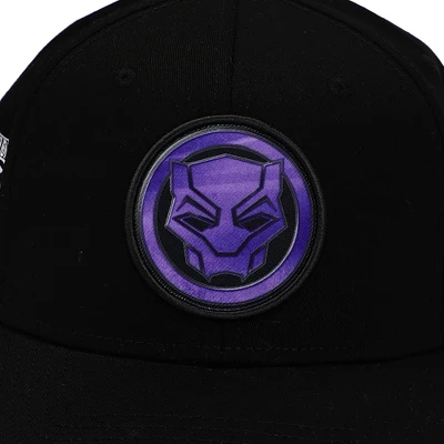 Marvel Black Panther Logo Elite Flex Black Snapback Hat 6 Marvel Black Panther Logo Elite Flex Black Snapback Hat - Image 4