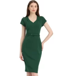Allegra K Women's V Neck Cap Sleeve Work Business Pencil Dress 13 Allegra K Women's V Neck Cap Sleeve Work Business Pencil Dress -Style Haven Shop GUEST 6c9d87c1 fc0f 4ba3 a36a d19e2fac3c8b