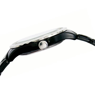 Women's Disney Winnie Enamel Sparkle Watch - Black 6 Women's Disney Winnie Enamel Sparkle Watch - Black - Image 4