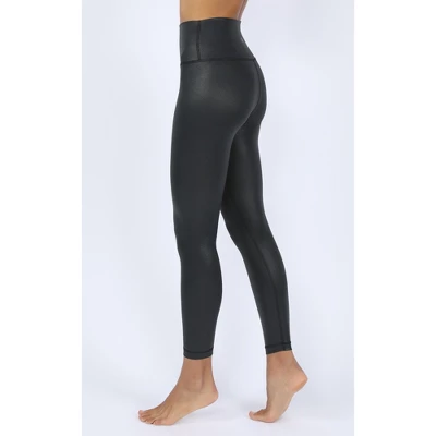 90 Degree By Reflex Womens Wonderlink High Waist Elastic Free Liquid Disco Foil Print Ankle Legging 4 90 Degree By Reflex Womens Wonderlink High Waist Elastic Free Liquid Disco Foil Print Ankle Legging - Image 2