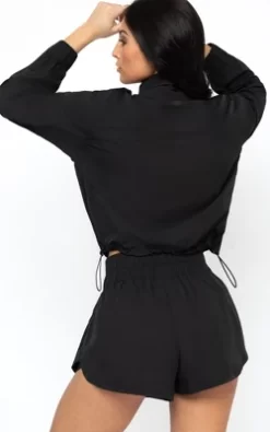 Yogalicious Radiant Commuter Woven Cropped Windbreaker With Front Patch Pockets -Style Haven Shop GUEST 6df8b7ff 804f 43cf 9118 a5fe80a6421d