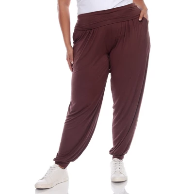 Women's Plus Size Harem Pants - White Mark 8 Women's Plus Size Harem Pants - White Mark - Image 6