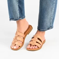 Journee Collection Womens Serrie Tru Comfort Foam Slip On Slide Flat Sandal -Style Haven Shop GUEST 7004192b 49d3 41dd a10f dcbc0393be84