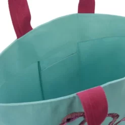 Mina Victory Flamingo Turquoise Beach Tote Bag -Style Haven Shop GUEST 713a2871 92e5 4faa a7d5 75ca4eb8246e
