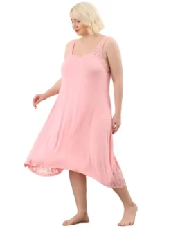 Agnes Orinda Plus Size Women Nightgown Chemise Sleepwear Full Slip Lace Nightwear -Style Haven Shop GUEST 71786f65 d259 4f24 9047 9a2f0c547f1f