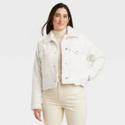 Women's Faux Fur Lined Trucker Jacket - Universal Thread™ Ivory -Style Haven Shop GUEST 7188f911 97c3 4c4b a3ae 2a1a4bc31b2f