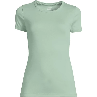 Lands' End Women's Cotton Rib Short Sleeve Crewneck T-shirt 13 Lands' End Women's Cotton Rib Short Sleeve Crewneck T-shirt - Image 11