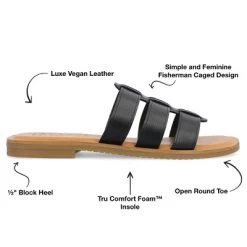 Journee Collection Womens Serrie Tru Comfort Foam Slip On Slide Flat Sandal -Style Haven Shop GUEST 71c0b165 7622 4c89 a49a 62191b67a3cf