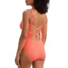 Sunsets Women's Neon Coral Veronica One-Piece - 112-NEOCO -Style Haven Shop GUEST 734e929e 10f0 4c86 851b 963285096db3